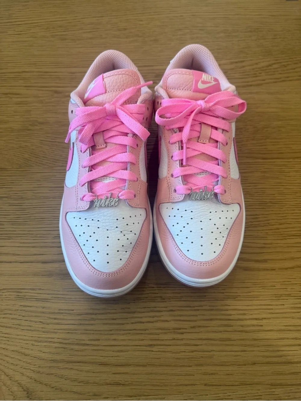 Nike Women's Low-Top Sneakers in Light Pink and Hot Pink
